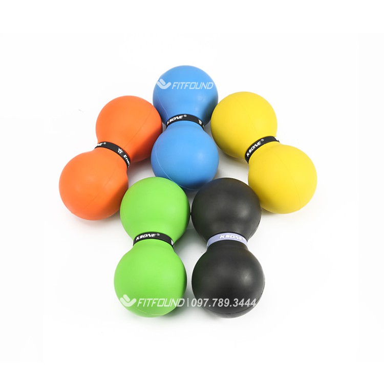 Bóng Đôi Massage Giãn Cơ Dãn Cơ Trị Liệu - Peanut Ball Ksone Chính Hãng Tặng Túi Đựng