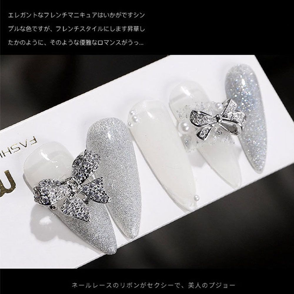 [Hàng mới về] Nơ đính đá lấp lánh trang trí cho móng tay nghệ thuật diy sành điệu