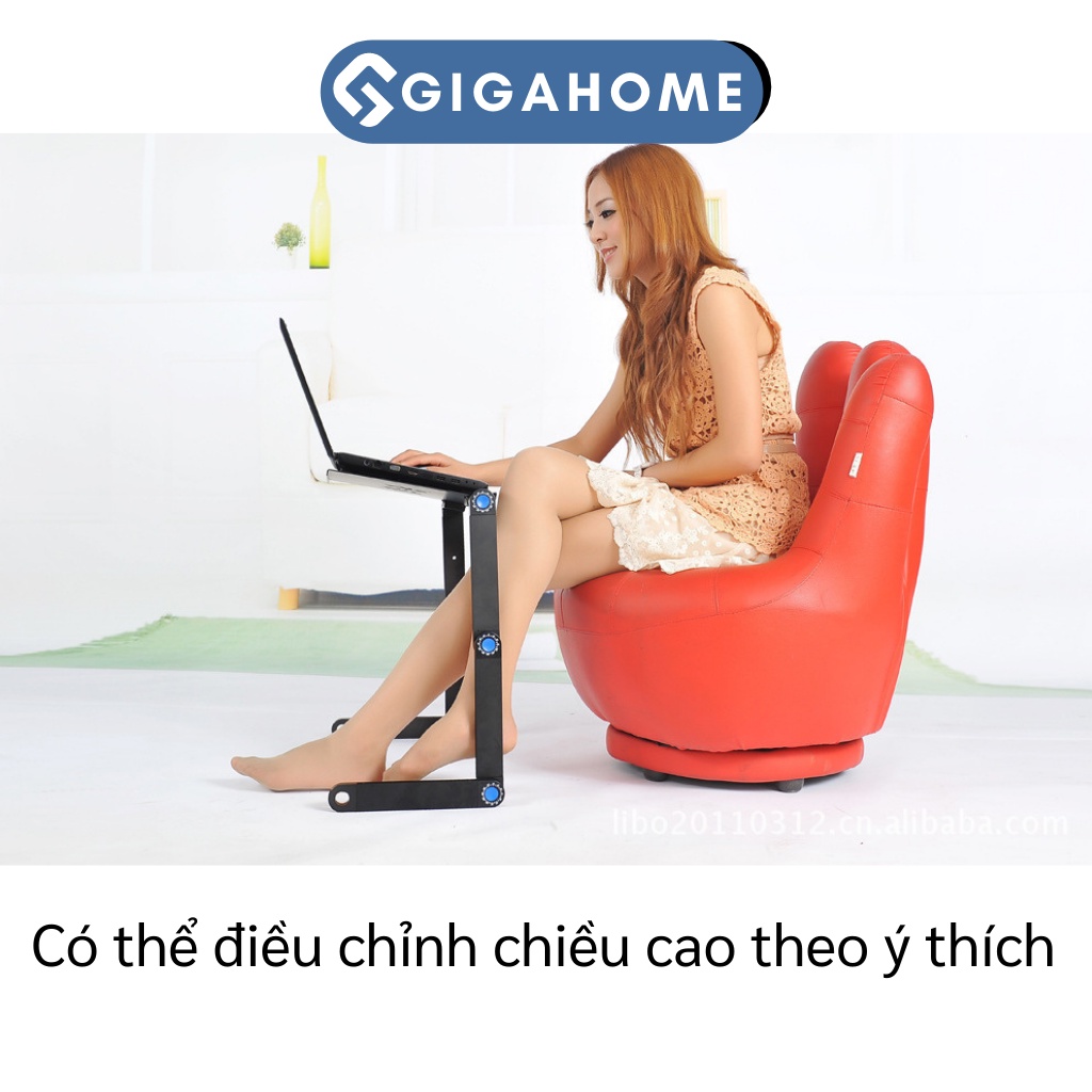 Bàn Kê Laptop Xoay 360 Độ, Điều Chỉnh Cao Thấp GIGAHOME Di Động, Dễ Dàng Đem Theo 4816