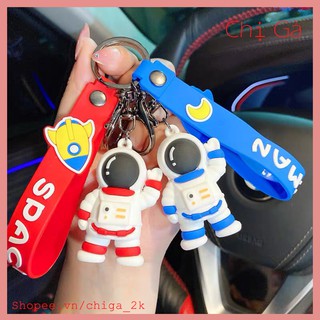 Móc khóa treo balo, túi xách - Móc chìa khóa phi hành gia Spacman 4 màu cute