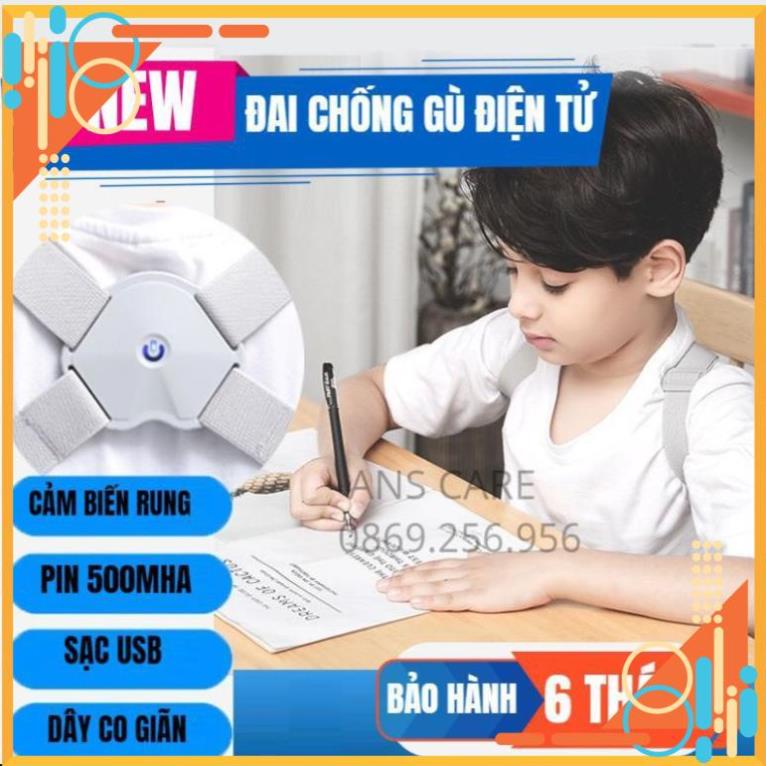 ĐAI CHỐNG GÙ THÔNG MINH ĐIỆN TỬ (HÀNG LOẠI 1) DÀNH CHO NGƯỜI LỚN VÀ TRẺ EM, CẢM BIẾN NHẠY, BÁO RUNG.