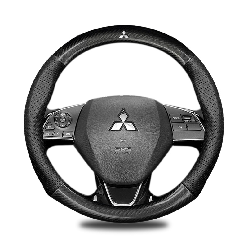 MITSUBISHI Vỏ Bọc Vô Lăng Bằng Sợi Carbon Cho Xpander Triton Lancer Pajero ASX Mirage Grandis Mirage Kuda