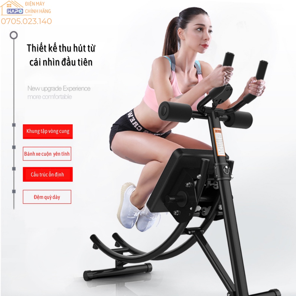 Máy tập bụng giúp tăng cơ giảm mỡ hiệu quả, Dụng cụ phòng gym tập eo tại nhà tiện lợi, Máy gập cơ bụng 6 múi cao cấp