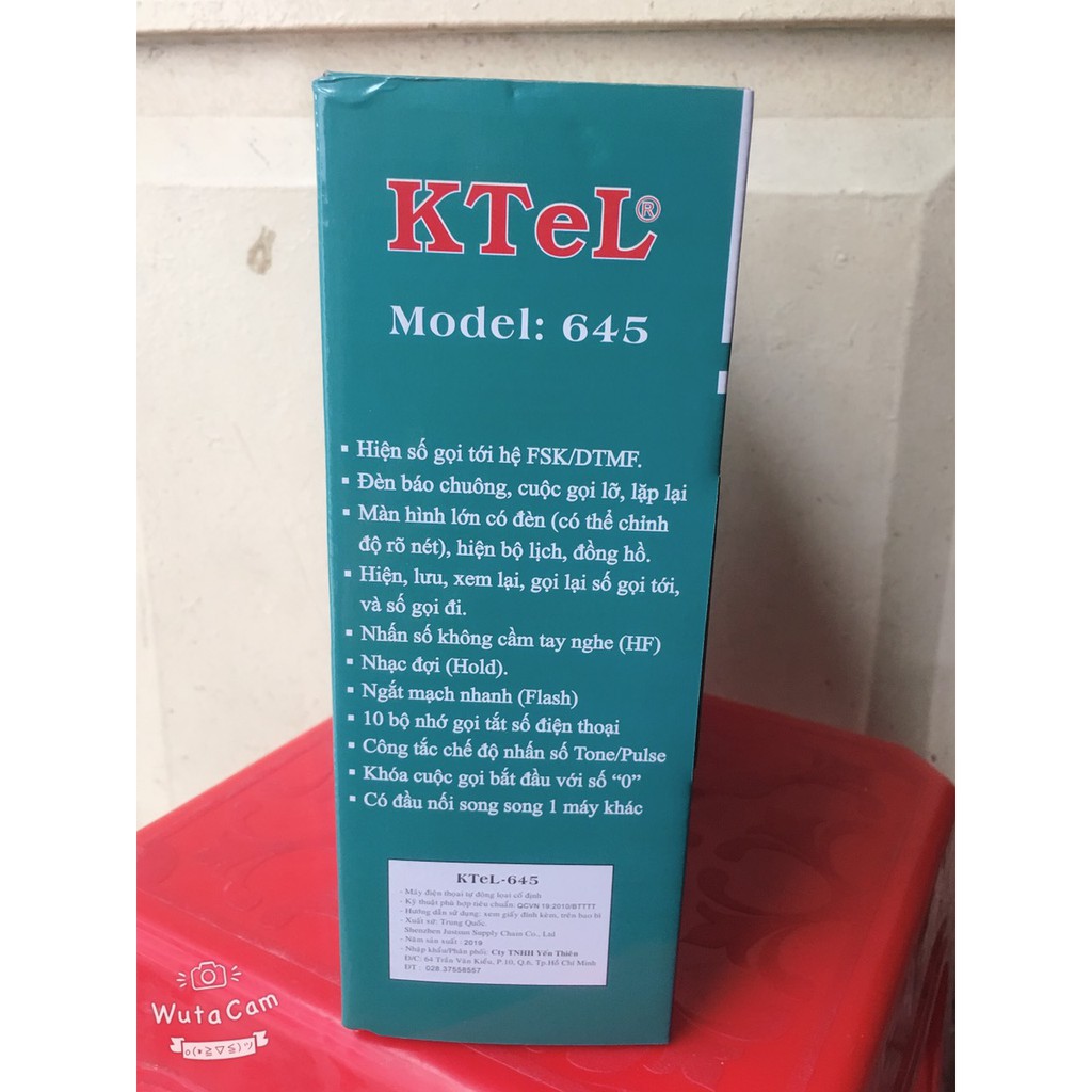 ĐIỆN THOẠI CỐ ĐỊNH BÀN PHÍM TO KTEL 645 - BH 12 tháng