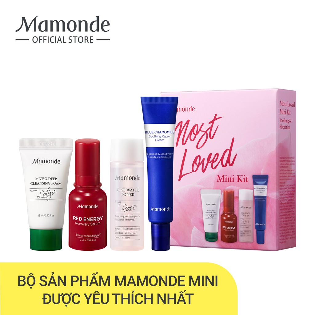 Bộ sản phẩm dưỡng da được yêu thích nhất Mamonde Most Loved Mini Kit | BigBuy360 - bigbuy360.vn
