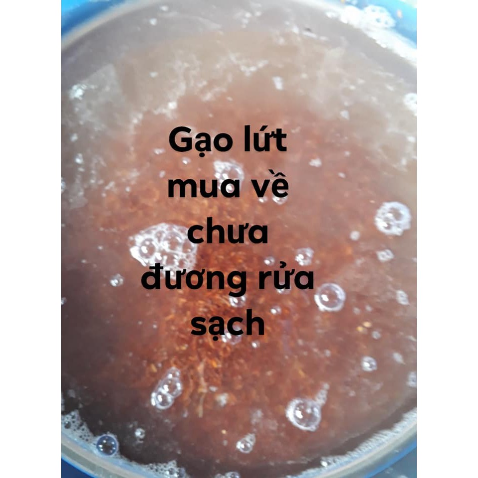 [1kg] bột gạo lứt nguyên chất (gạo lứt rửa sạch, rang bếp củi)