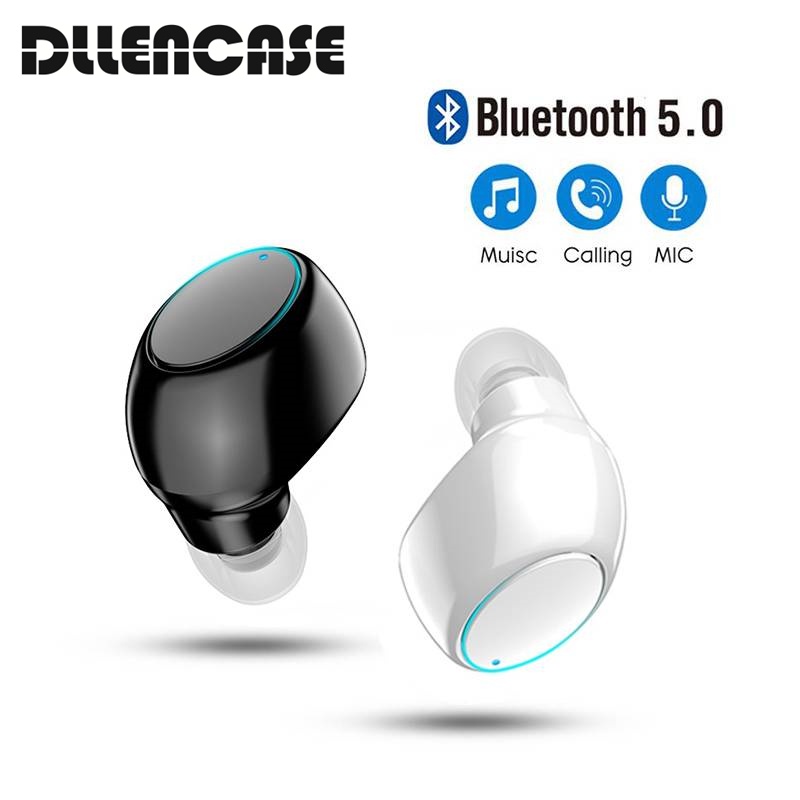 Dllencase Tai nghe không dây X6 mini kết nối Bluetooth 5.0 có mic