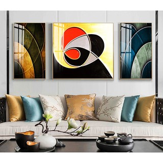 SALE OFF 50% - bộ ba tranh treo phòng khách-tranh tráng gương pha lê cao cấp
