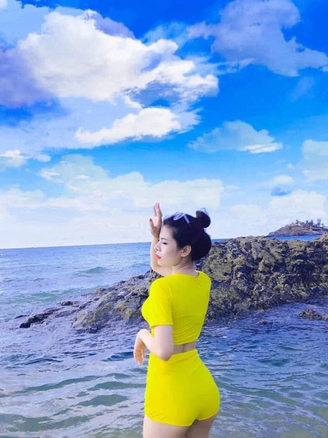Bikini Đồ Bơi Hai Mảnh Kín Đáo Cao Cấp Siêu Rẻ Xoắn Bụng BELLA TH77