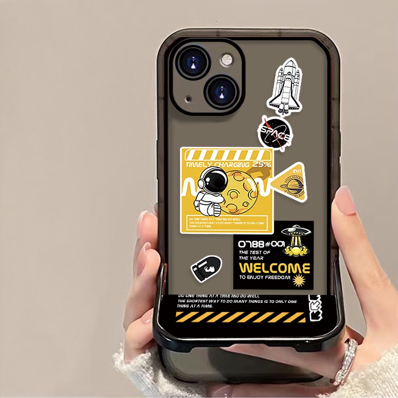Ốp Điện Thoại TPU Chống Sốc / Rơi Vỡ In Hình Phi Hành Gia Cho IPhone 13 11 12 Pro MAX 8 7 Plus 6 6S Plus X XS MAX XR SE 2020