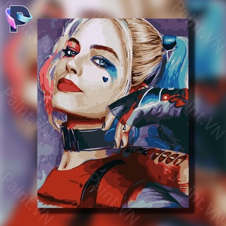 Tranh Sơn Dầu Trang Trí Hình Harley Quinn - Suicide Squad Va-1865 (Gồm 28 Màu)