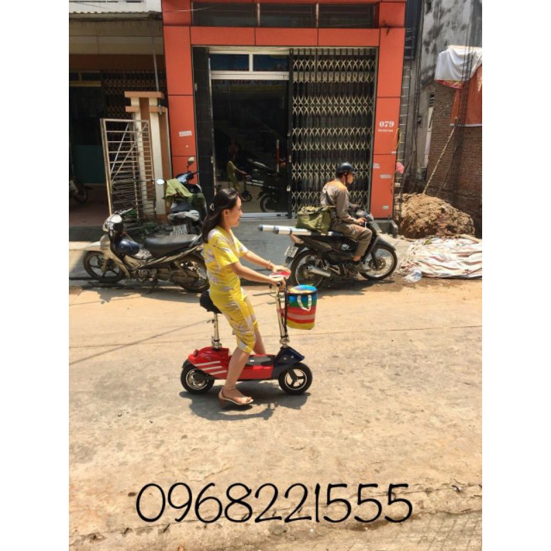 Xe điện mini scooter bánh 10 inch 2021