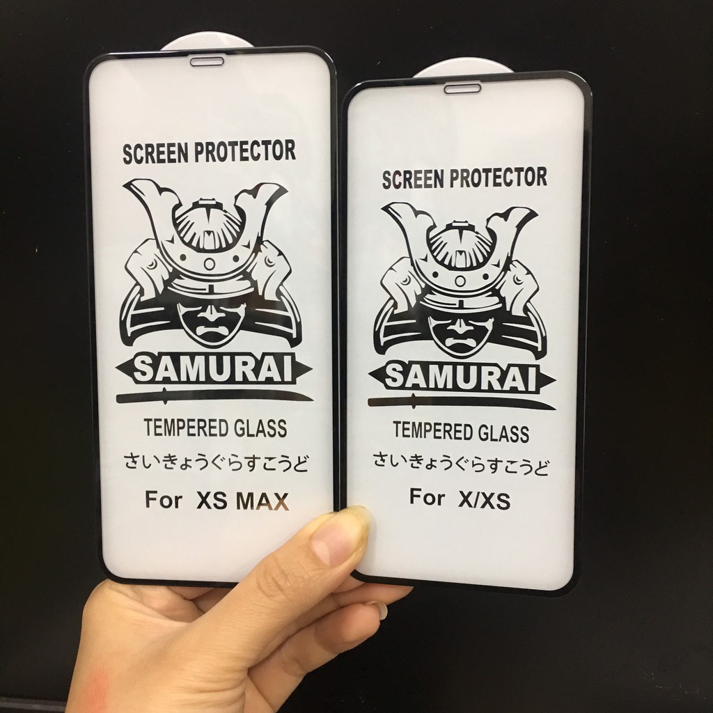 Kính cường lực Iphone Samuraii xịn 9D full màn dành cho Iphone X/Xs/XsMax/11Pro/11ProMax