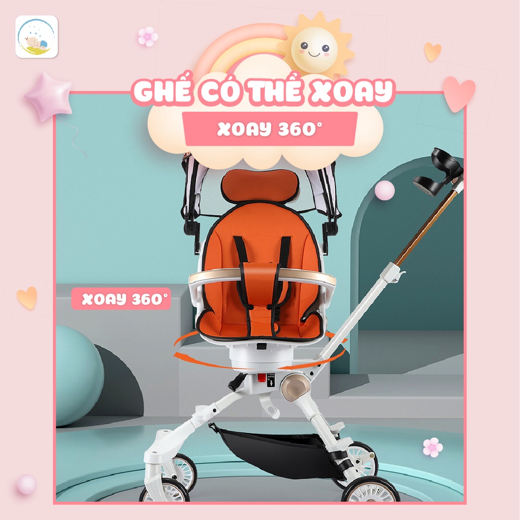 Xe Đẩy Gấp Gọn Cao Cấp FALCON 03 Belly Baby