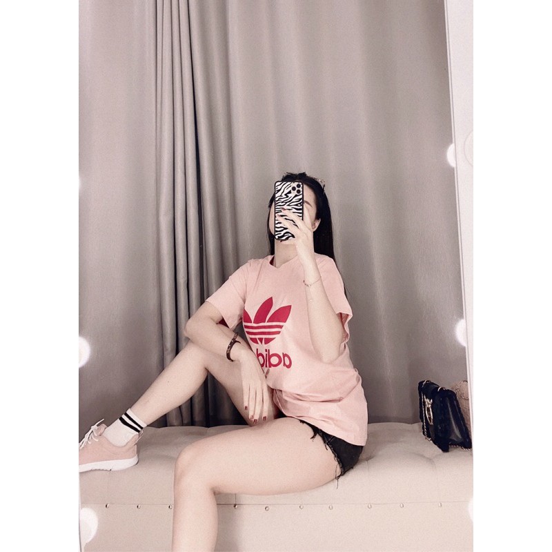Áo phông Adidas hồng (Ảnh thật)
