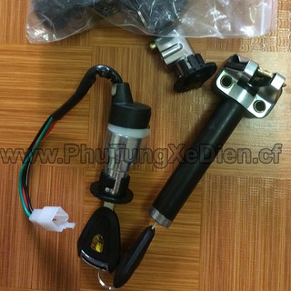 bộ ổ khóa 133S, 3 chi tiết chính hãng ( ổ khóa điện. ổ khóa bình acquy. ổ khóa cốp xe )