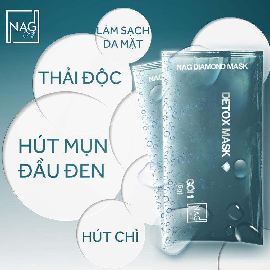 BỘ ĐÔI MẶT NẠ N.A.G DIAMOND MASK-Thải độc, dưỡng trắng da mặt toàn diện/DETOX MASK-WHITENING MASK | BigBuy360 - bigbuy360.vn