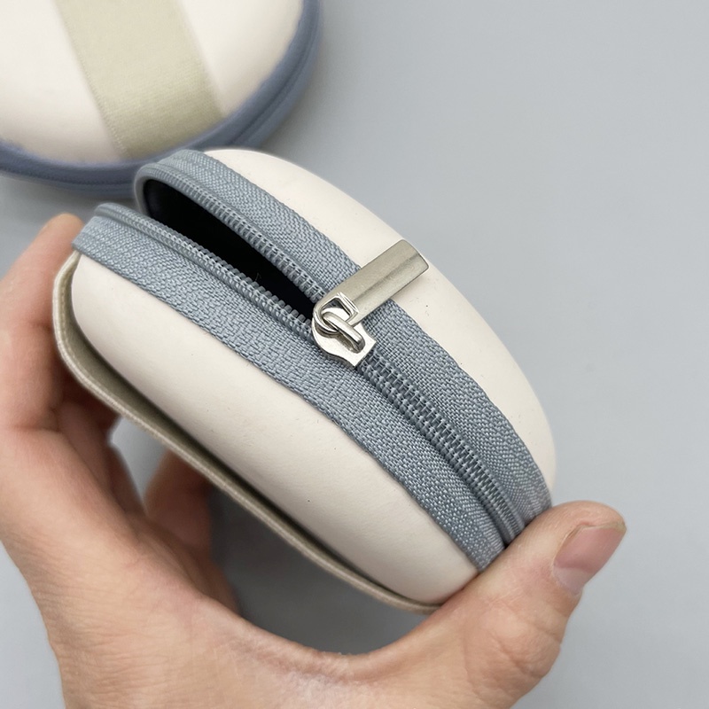 Hộp Đựng Bảo Vệ Mắt Kính Hình Tròn Có Khóa Kéo Dành Cho Nam Nữ