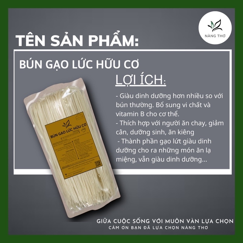 ✅[CHÍNH HÃNG] ĐẶC SẢN Bún Gạo Hữu Cơ Cao Bằng - 1000gr EAT CLEAN