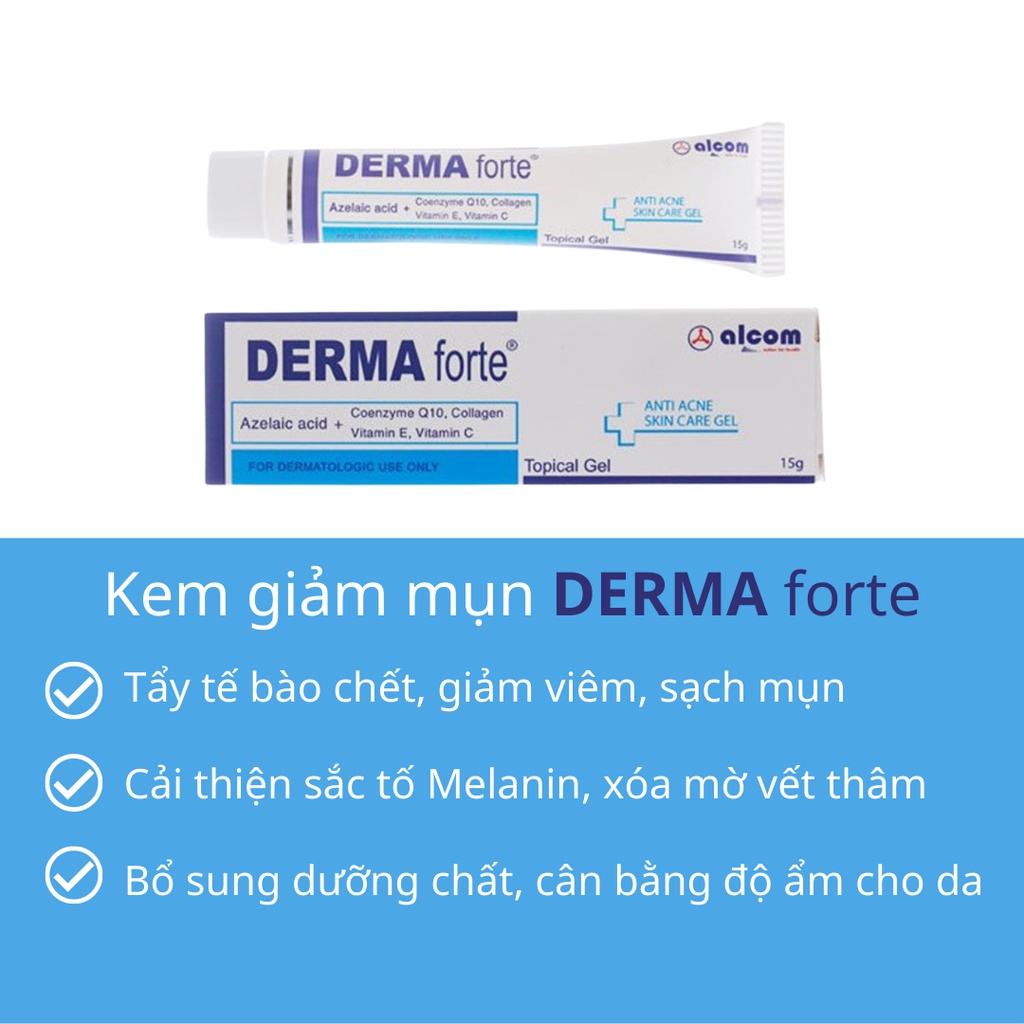 Derma Forte Gel Làm Giảm Mụn, Giảm Thâm Mụn