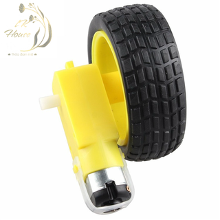 Motor giảm tốc 3-6V + bánh xe