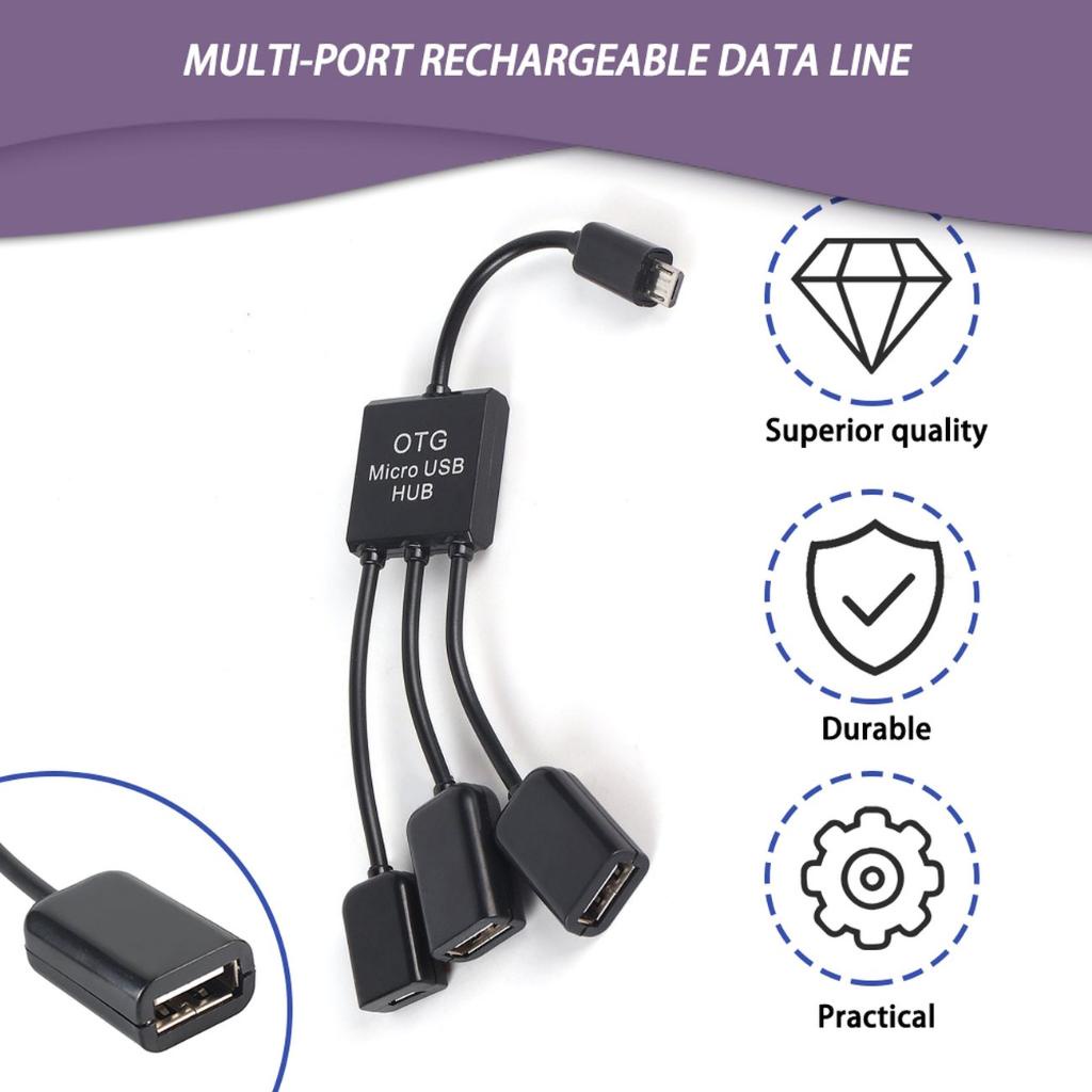 Dây Cáp Sạc Truyền Dữ Liệu Micro USB Hub OTG