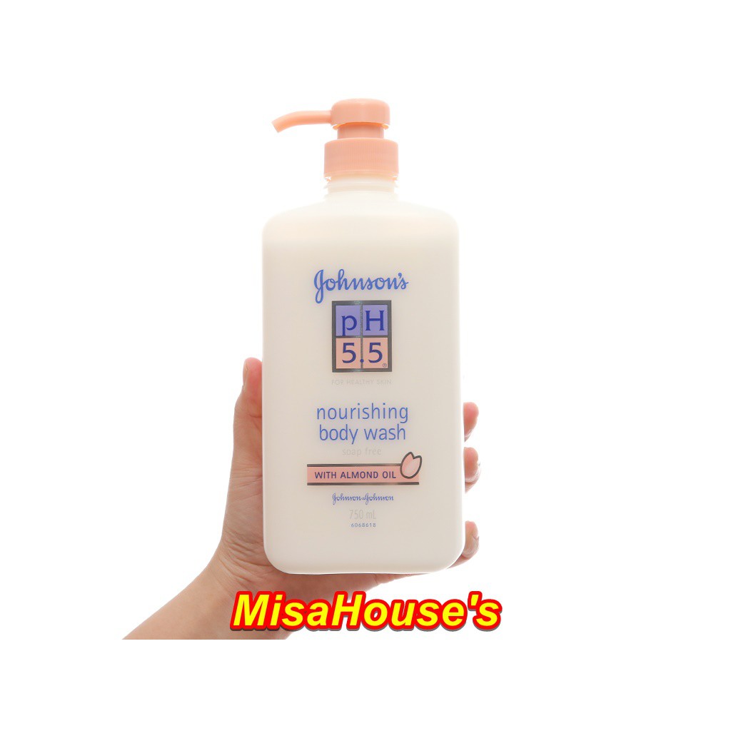 Sữa tắm dầu hạnh nhân Johnson's pH5.5 750ml