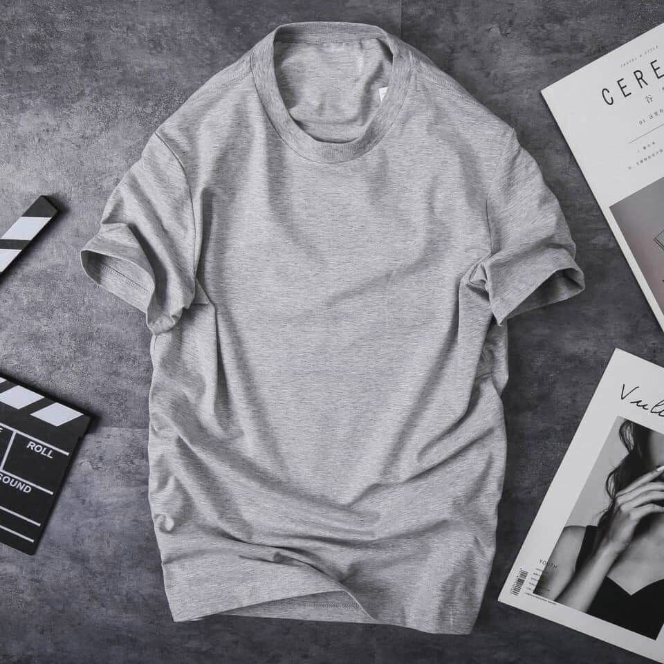 Áo thun nam,áo phông nam trơn không cổ ngắn tay chất co dãn | BigBuy360 - bigbuy360.vn