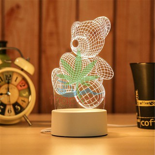Đèn ngủ, đèn trang trí, Led 3D hình Con Sứa