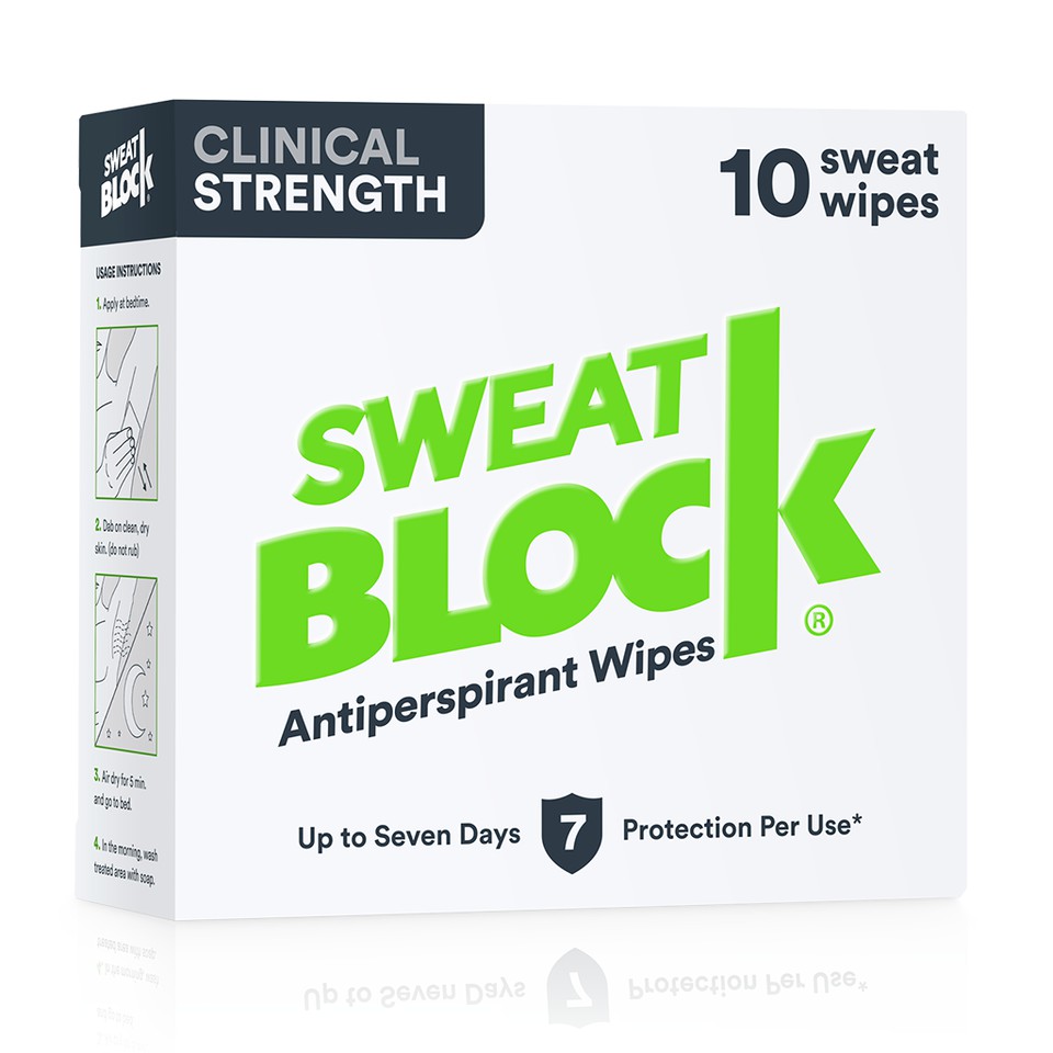 10 Gói Chứa Miếng Thấm Khử Mùi Hôi Nách SWEATBLOCK Của Mỹ