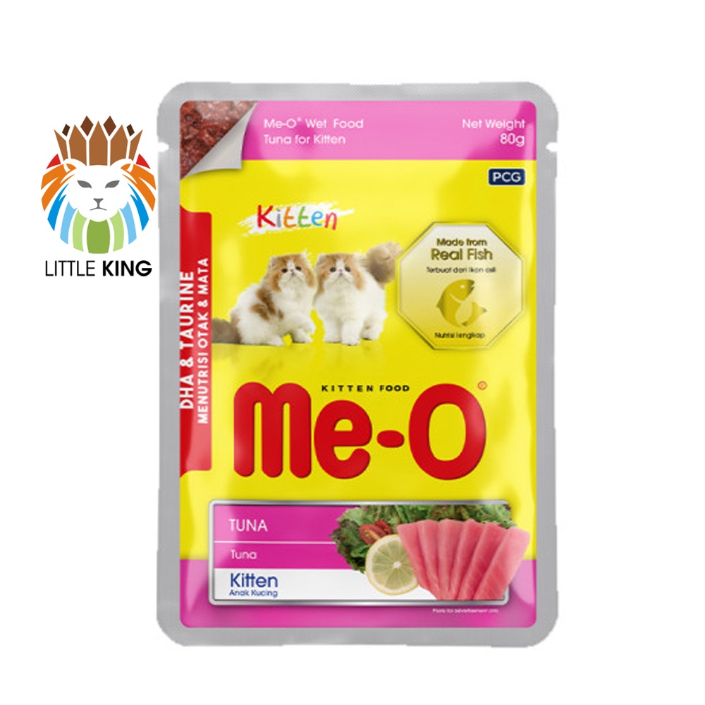 Pate mèo Me-o 80g, thức ăn dinh dưỡng, súp cho mèo con, mèo lớn đầy đủ dinh dưỡng Little King pet shop