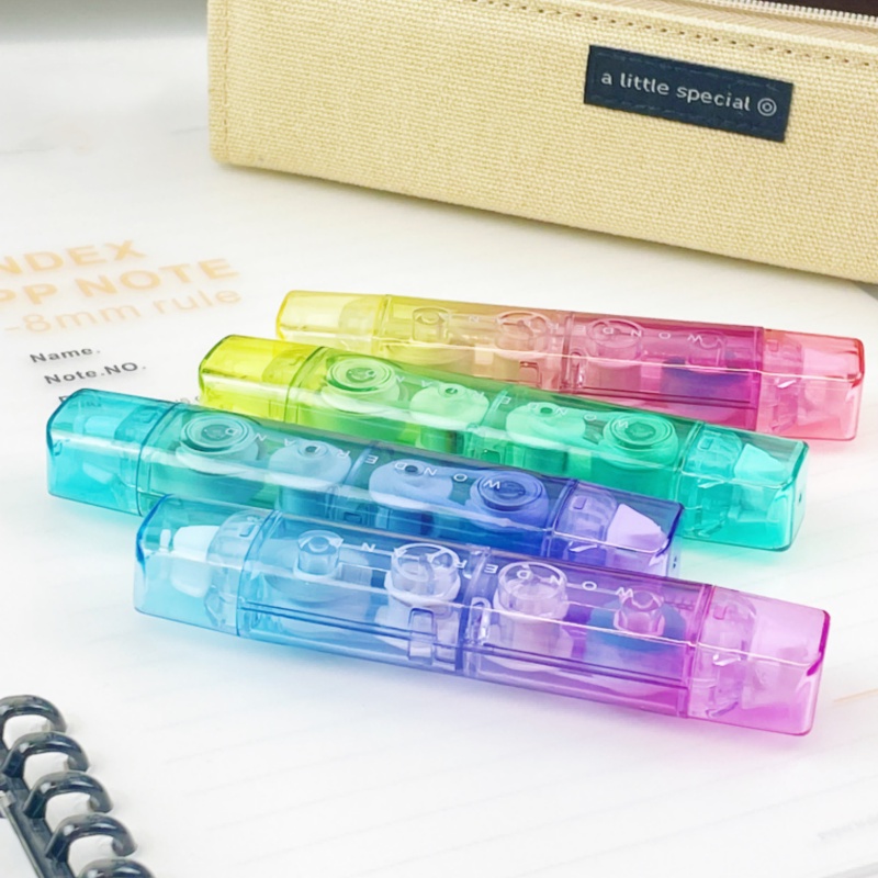 Bút Xóa Kéo Hai Đầu 2 Trong 1 Màu Sắc Cầu Vồng Sáng Tạo DIY bút xóa băng