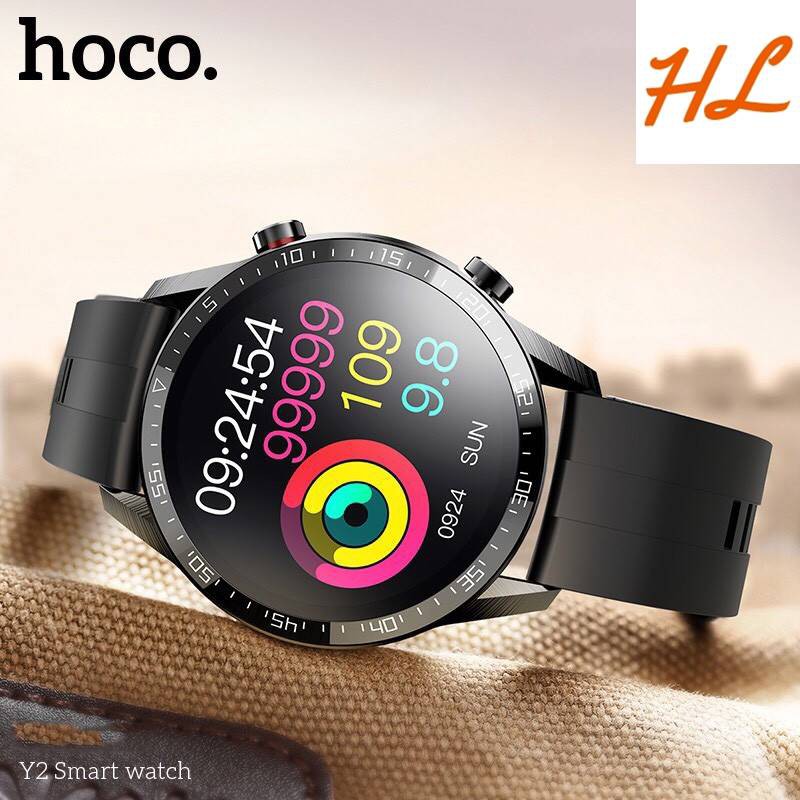 Đồng Hồ Thông Minh Smart Watch Hoco Y2 - Hỗ Trợ Nghe Gọi, Theo Dõi Sức Khỏe, Thể Thao, Chống Nước IP68 - Hưng Long PC