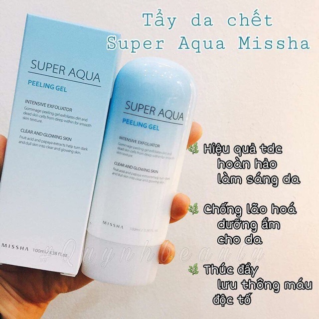 [Mã SKAMLTSM9 giảm 10% đơn 99K] Tẩy da chết mặt Super Aqua Missha Korea