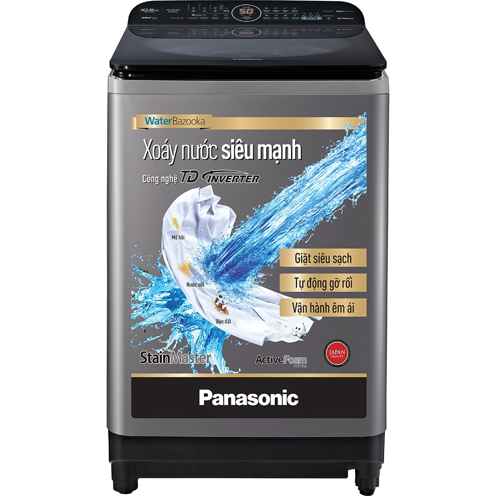 Máy giặt Panasonic Inverter 10.5 kg NA-FD10AR1GV (GIÁ 8.849.000) - GIAO HÀNG MIỄN PHÍ HCM