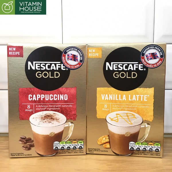 Nescafe Gold Cappuccino - Vanilla Latte UK 148g [Vitamin House]