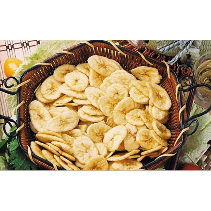 500G Chuối Sấy Giòn | Túi Zip 500gram