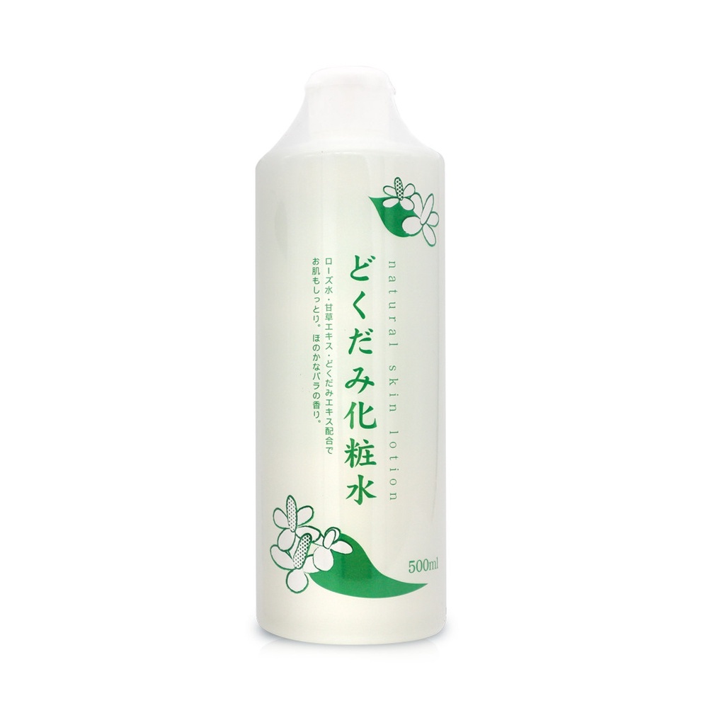 Toner Diếp Cá, Nước Hoa Hồng Tía Tô Dokudami Natural Skin Nhật Bản 500ml