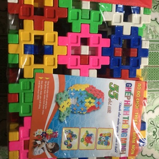 Xếp Hình Hàng Việt Nam. Xếp hình Vuông to, size lớn, trung dùng trong giáo dục mầm non