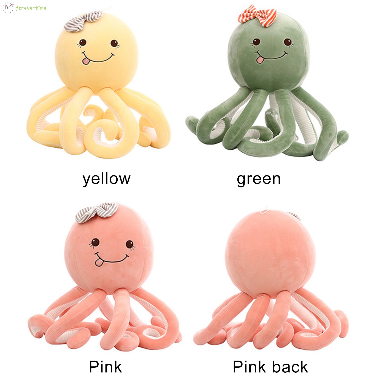 #Búp bê bạch tuộc# 30cm Cute Octopus Shape Plush Toy Soft Stuffed Marine Animal Toy For Boys Girls Birthday Presents