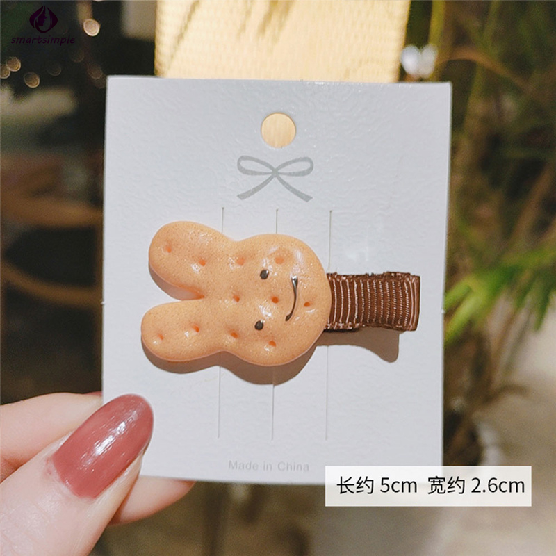 Kẹp Tóc Hình Bánh Quy Dễ Thương Cho Nữ