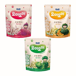 Bánh gạo Organic Maeil Yummy Yummy nhiều vị (súp lơ,bí đỏ,cải xanh,dâu tay,khoai lang tím,nho,bông cải,cà rốt..)