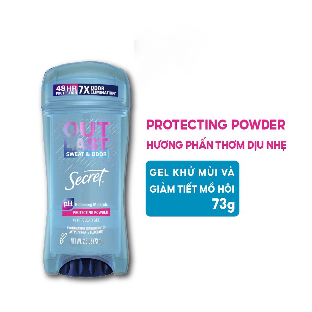 Gel Ngăn Tiết Mồ Hôi và Khử Mùi Secret - 73g