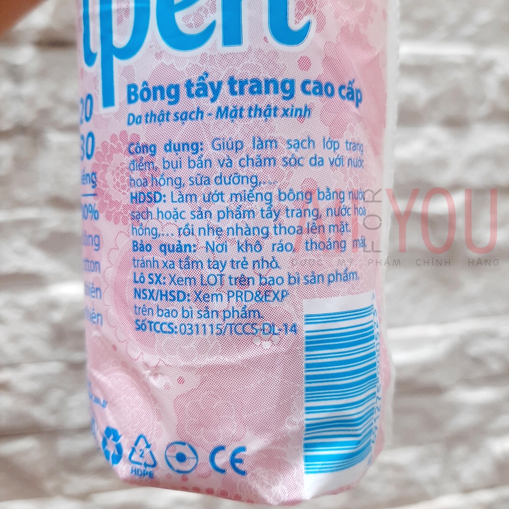 Ipek Klasik Cotton Pads  - Bông Tẩy Trang 100% Cotton.