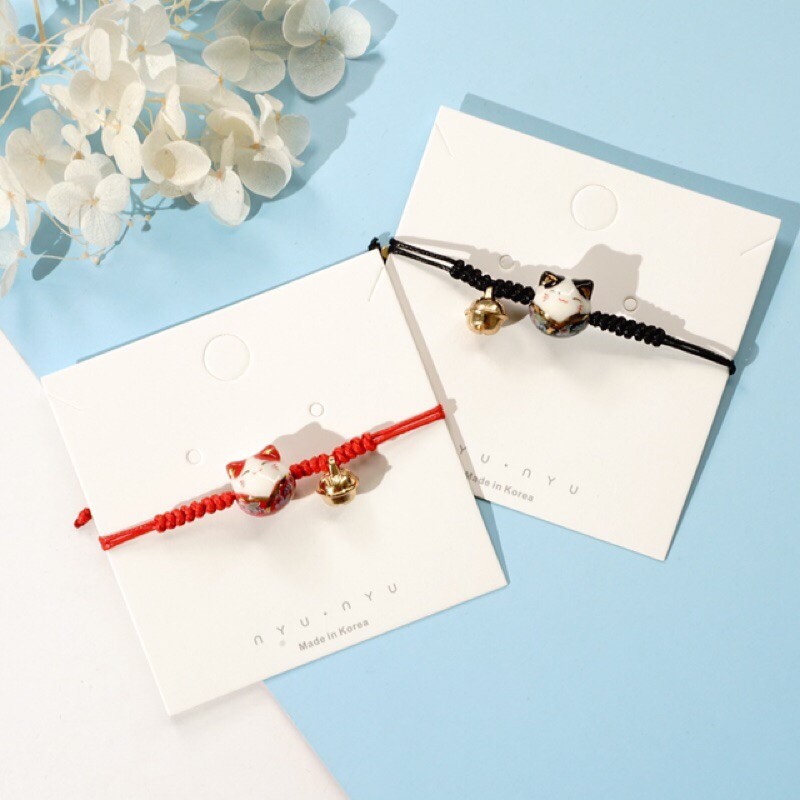 Vòng tay may mắn mèo manike mẫu mới