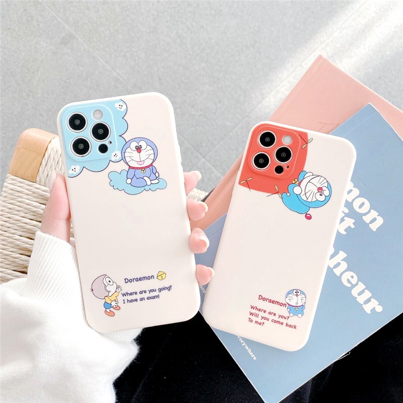 Ốp lưng iphone Doraemon cạnh vuông 6/6plus/6s/6splus/7/7plus/8/8plus/x/xr/xs/11/12/13/pro/max/plus/promax/mini