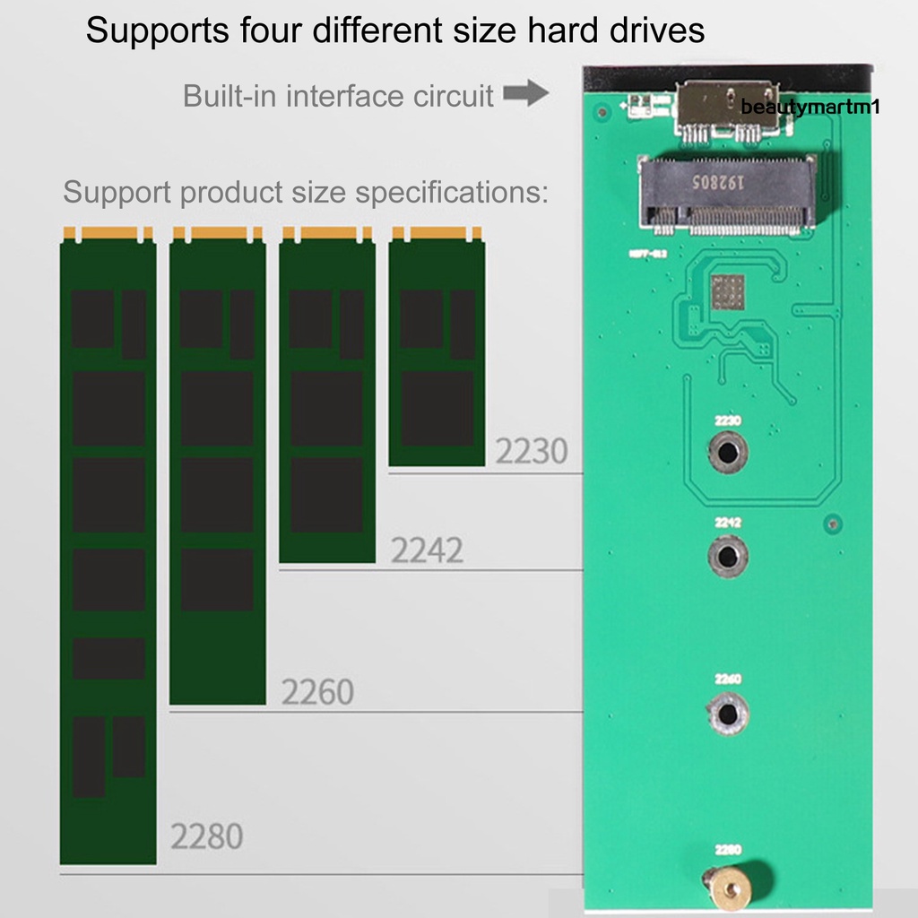 Ổ Đĩa Cứng Usb 3.0 To M.2 Ngff Hỗ Trợ Uasp Bằng Hợp Kim Nhôm Cho Máy Tính | BigBuy360 - bigbuy360.vn
