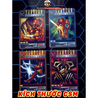 Set Scissors 4 thẻ Advent - Kích thước CSM - KamiShop - Kamen Rider Card