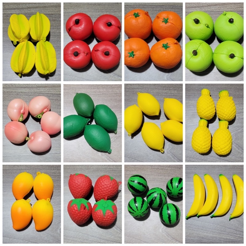 Đồ chơi squishy mini nhật hình trái cây dễ thương