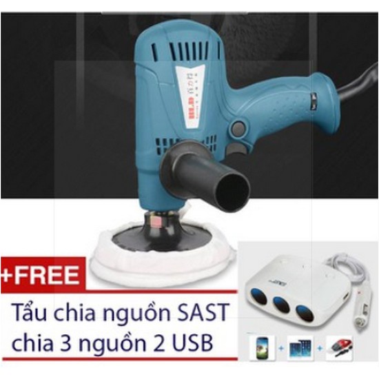 Máy đánh bóng cầm tay 220v + Tặng tẩu chia 3 nguồn ô tô SAST - Home and Garden